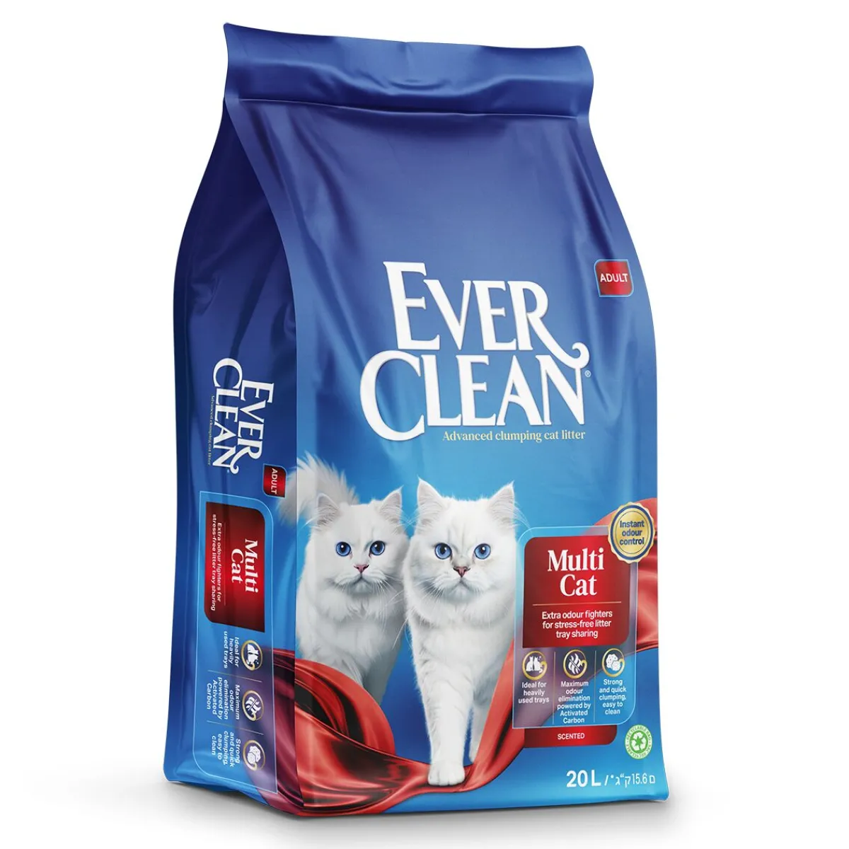 Ever Clean Paakkuuntuva Kissanhiekka|Tarjoukset Kissoille*Multi Cat 4 x 10 L