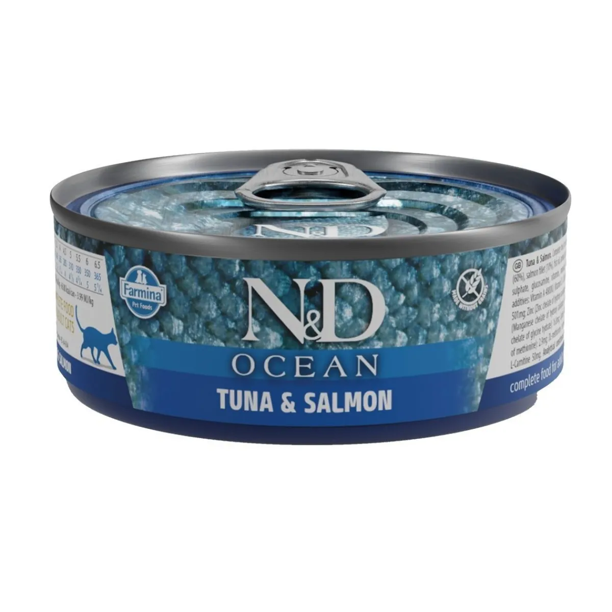 Farmina Kissan Märkäruoka*N&D Cat Ocean Tuna & Salmon 70 g