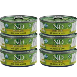 Farmina Kissan Märkäruoka*N&D Cat Prime Wild Boar & Apple 6 x 70 g