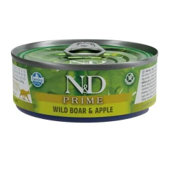 Farmina Kissan Märkäruoka*N&D Cat Prime Wild Boar & Apple 6 x 70 g