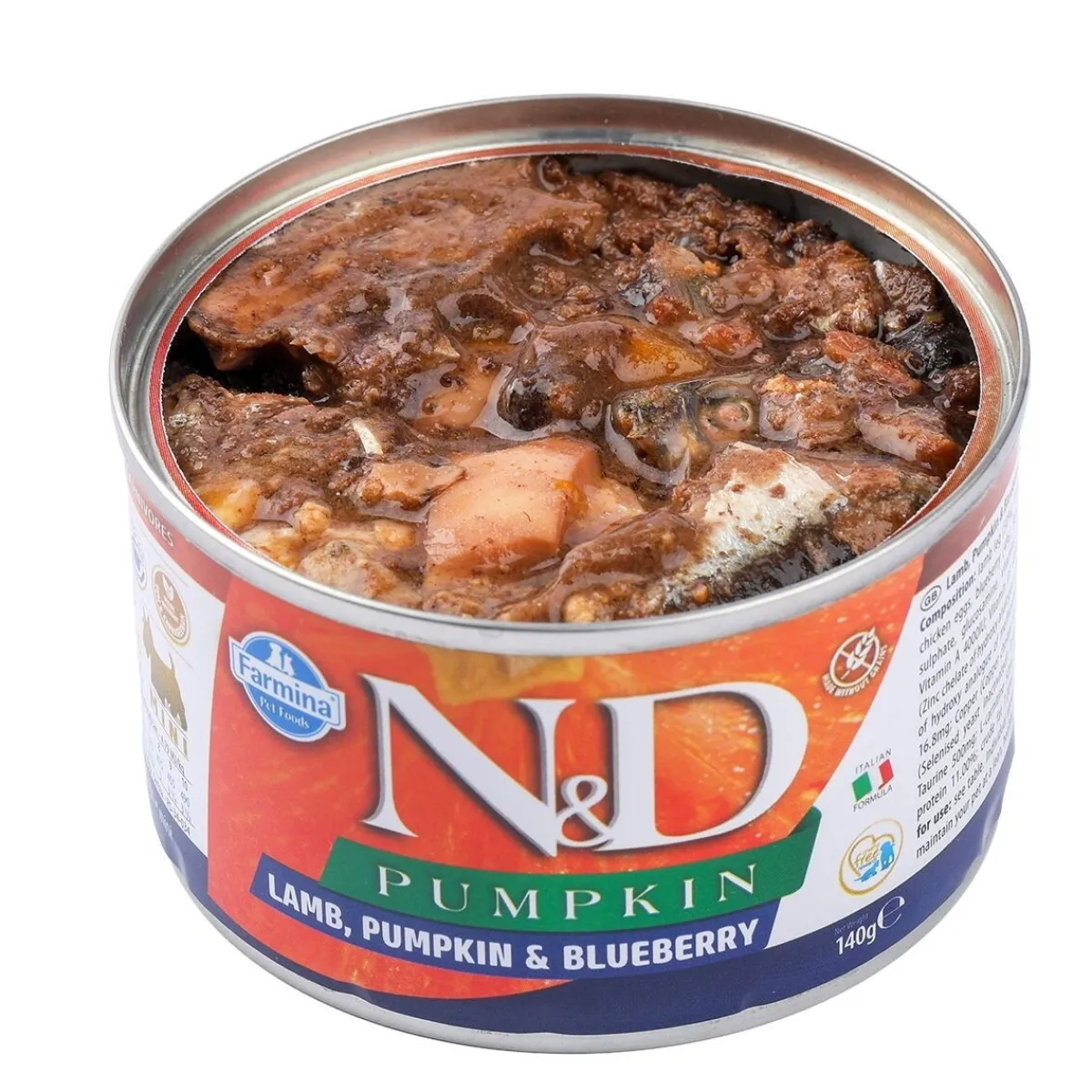 Farmina Koiran Märkäruoka Ja Makkarat*N&D Dog Lamb & Pumpkin Mini 140 g