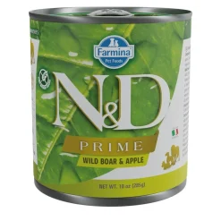 Farmina Koiran Märkäruoka Ja Makkarat*N&D Dog Prime Wild Boar & Apple 285 g