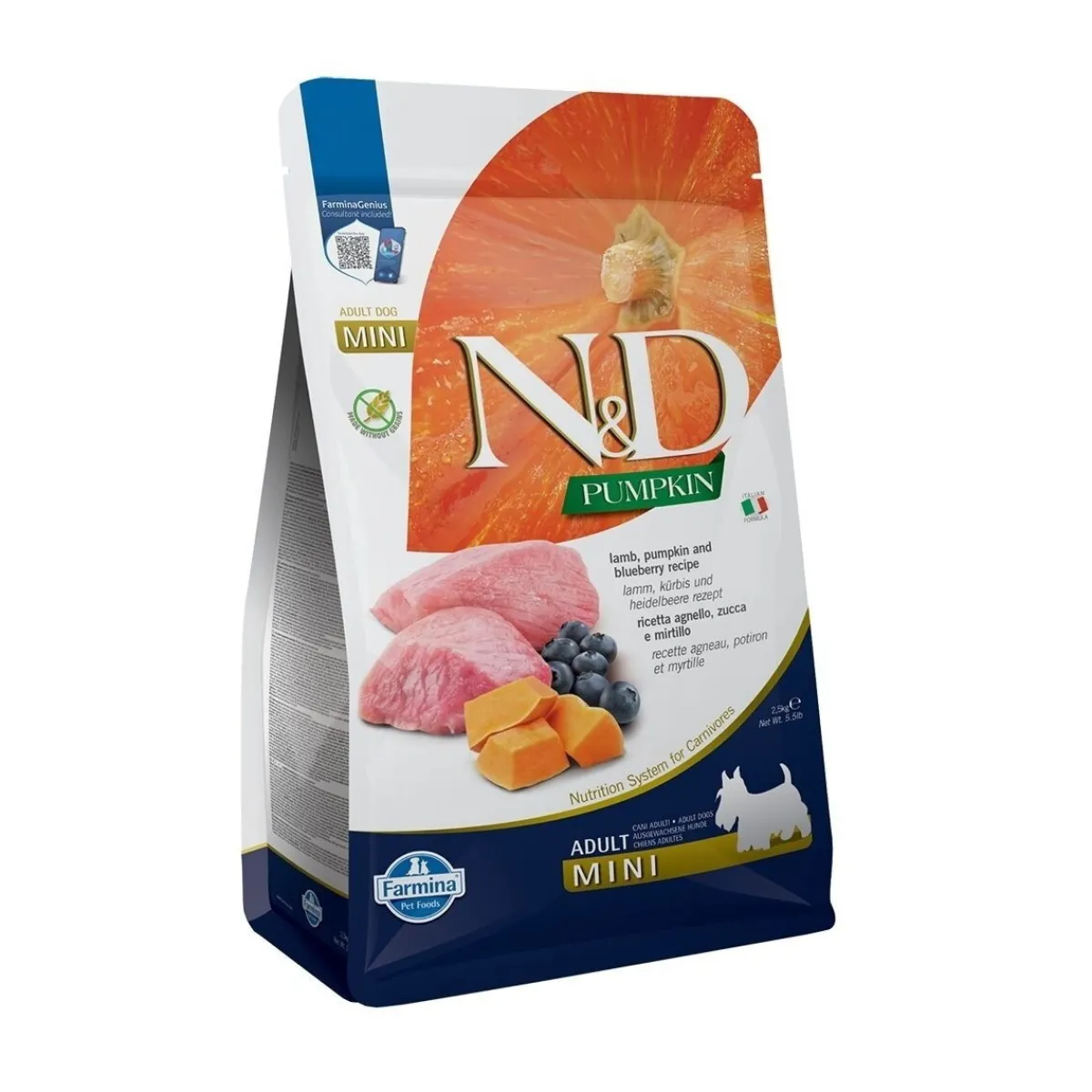 Farmina Koiran Kuivaruoka*N&D Dog Pumpkin Lamb&Blueberry Small