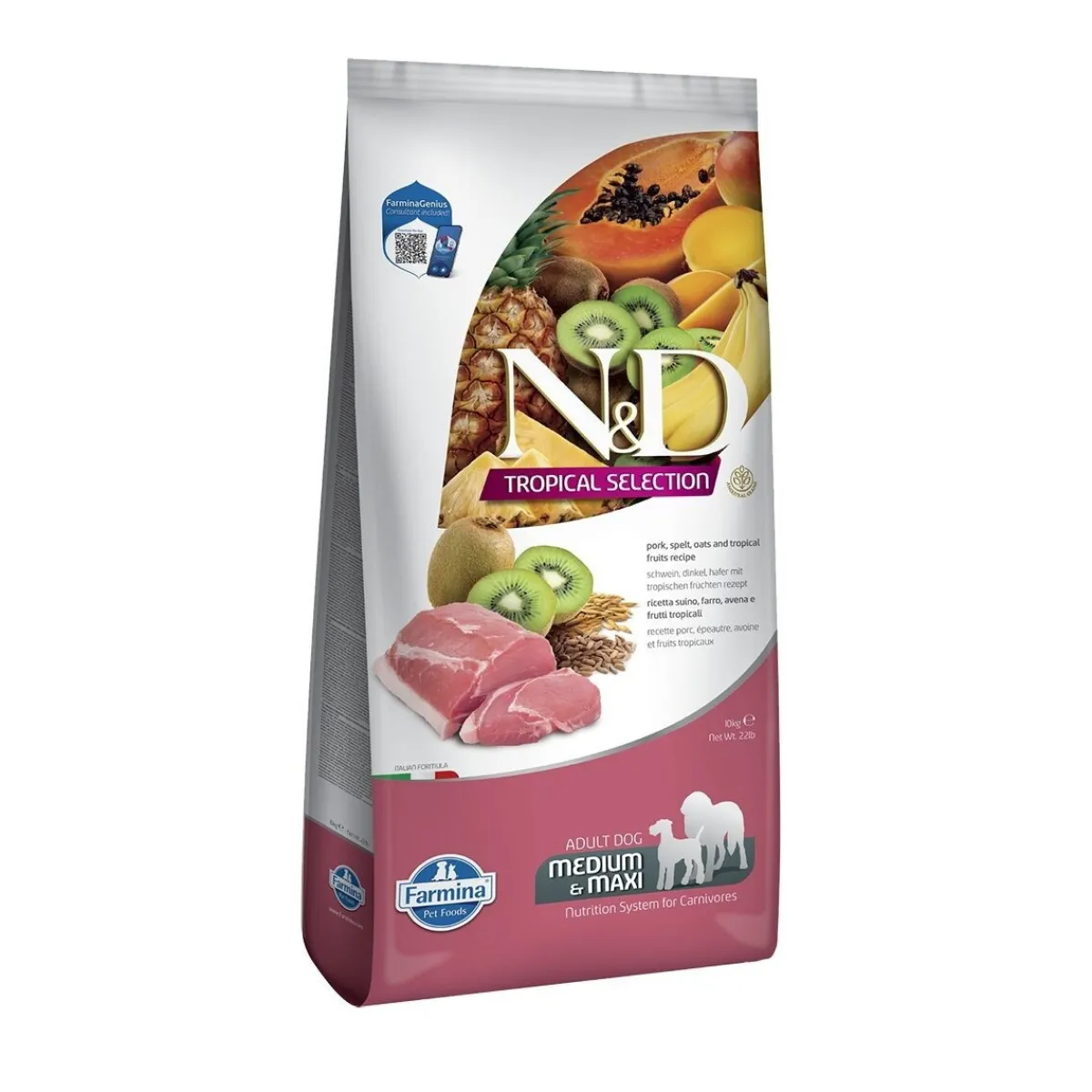 Farmina Koiran Kuivaruoka*N&D Dog Tropical Pork M/L 10kg