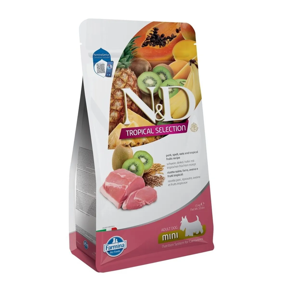 Farmina Koiran Kuivaruoka*N&D Dog Tropical Pork Small