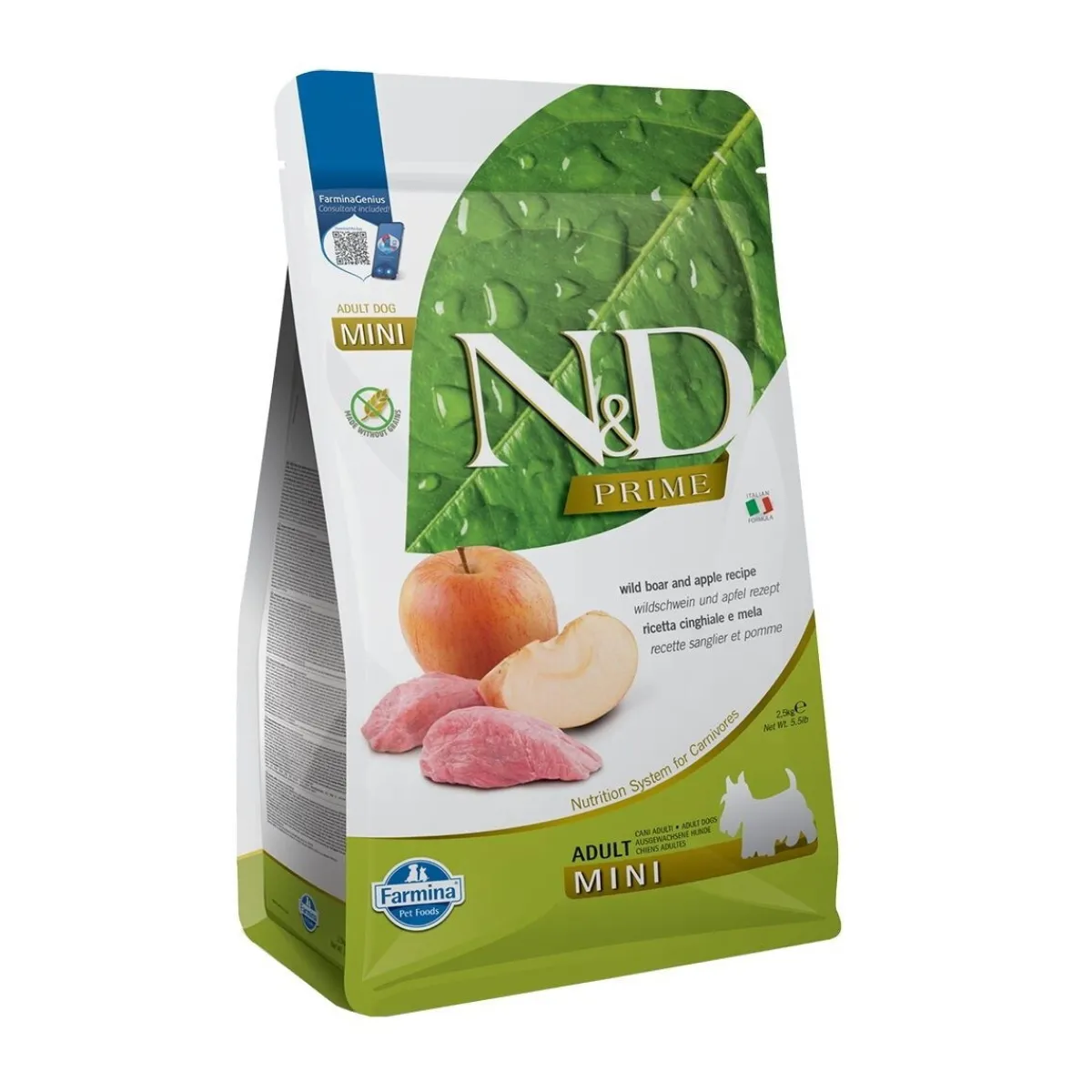Farmina Koiran Kuivaruoka*N&D Prime Dog Wild Boar & Apple S 2,5 kg