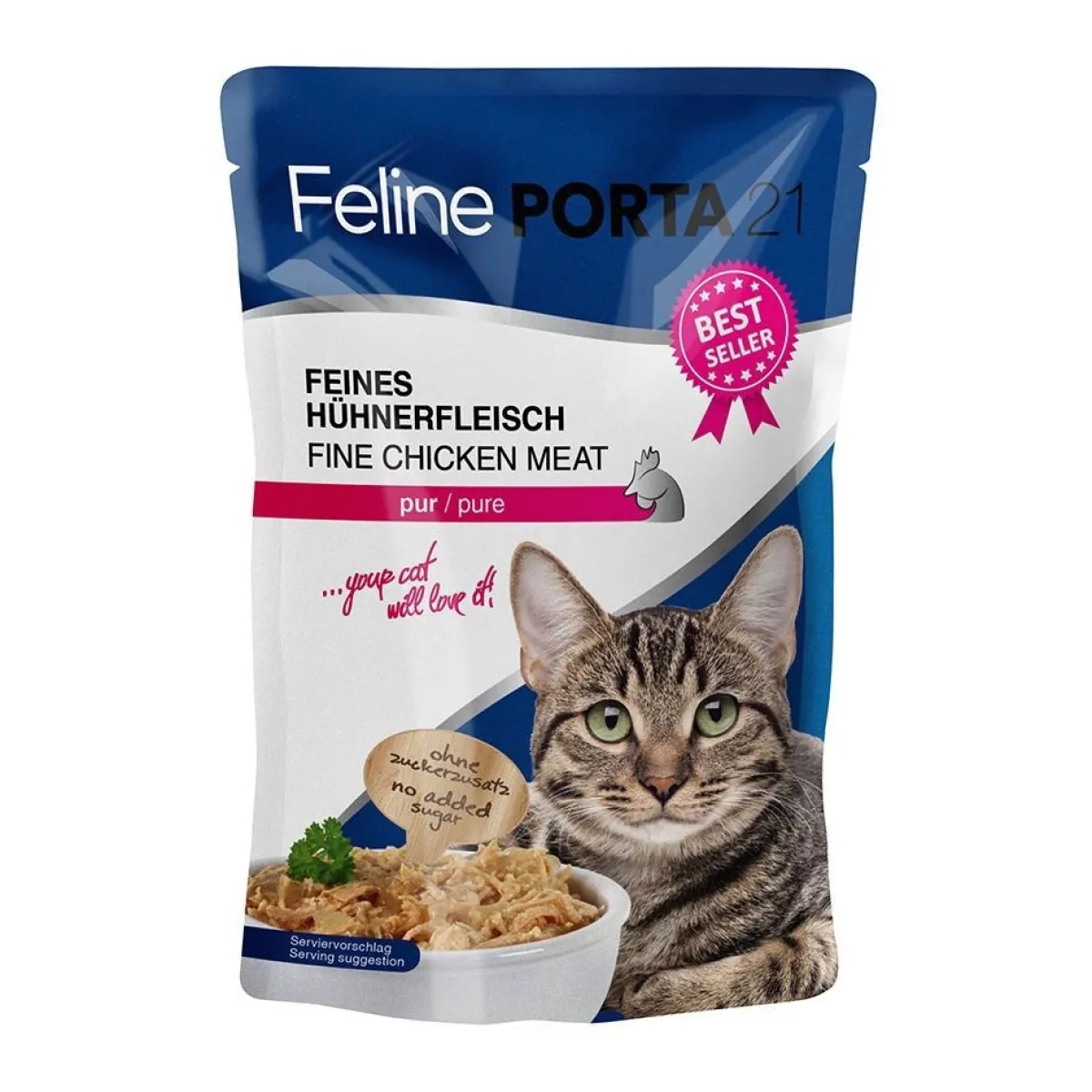 Feline Porta 21 Kissan Märkäruoka*Kana, 100 g
