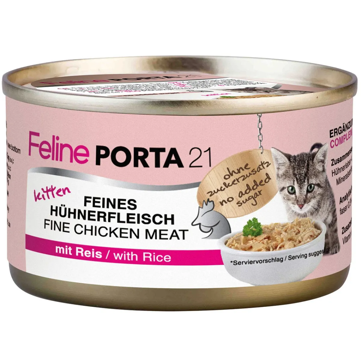 Feline Porta 21 Kissan Märkäruoka*Kitten Kana & Riisi, 90 g