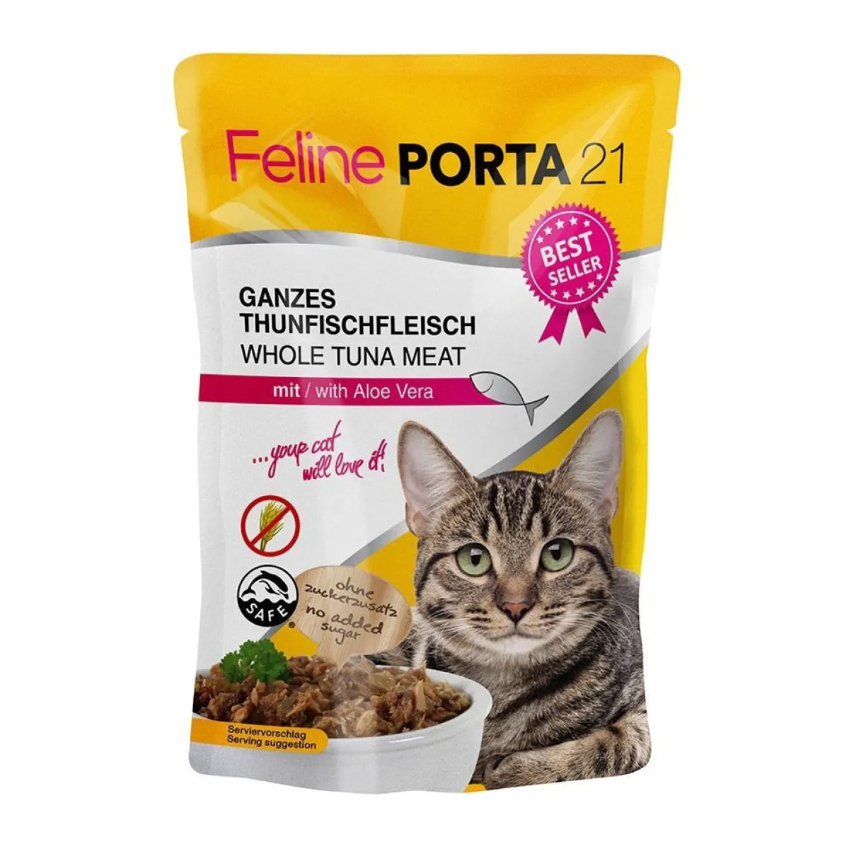 Feline Porta 21 Kissan Märkäruoka*Tonnikala & Aloe Vera, 100 g