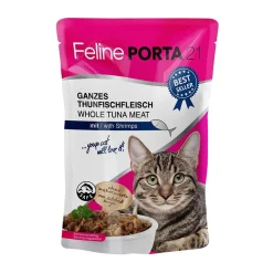 Feline Porta 21 Kissan Märkäruoka*Tonnikala & Katkarapu, 100 g