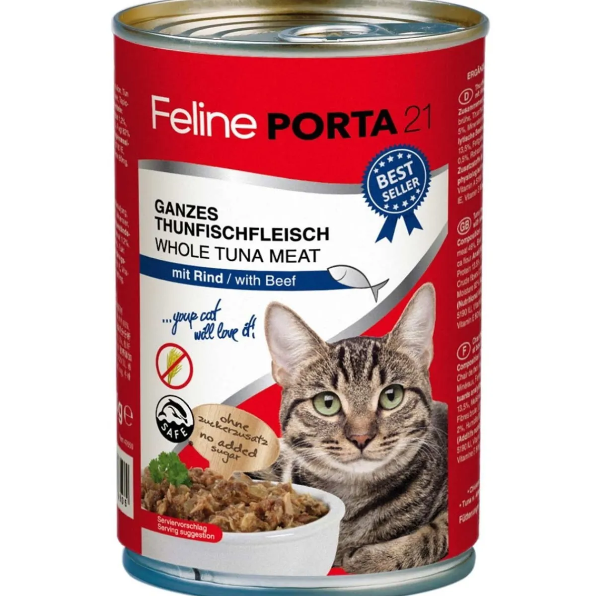 Feline Porta 21 Kissan Märkäruoka*Tonnikala & Nauta