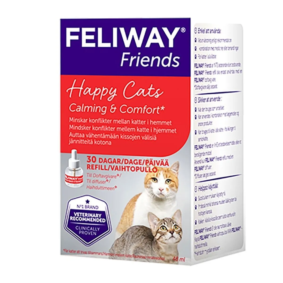Feliway Tarjoukset Koirille|Kissan Stressi Ja Pelko*Friends täyttöpullo, 48 ml