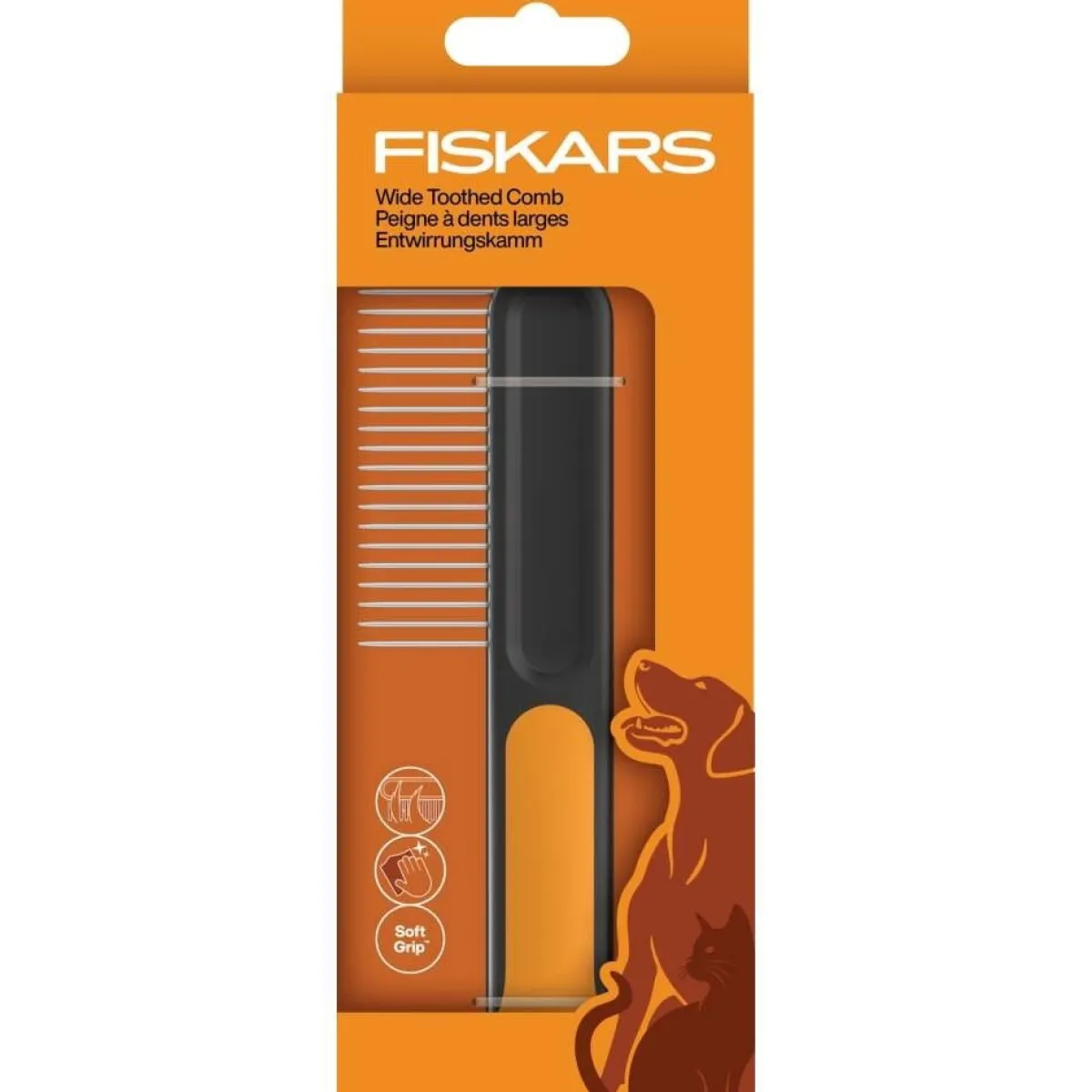 Fiskars Harjat, Karstat, Suat Ja Kammat|Koiran Trimmaus Ja Turkinhoito*harvapiikkinen kampa