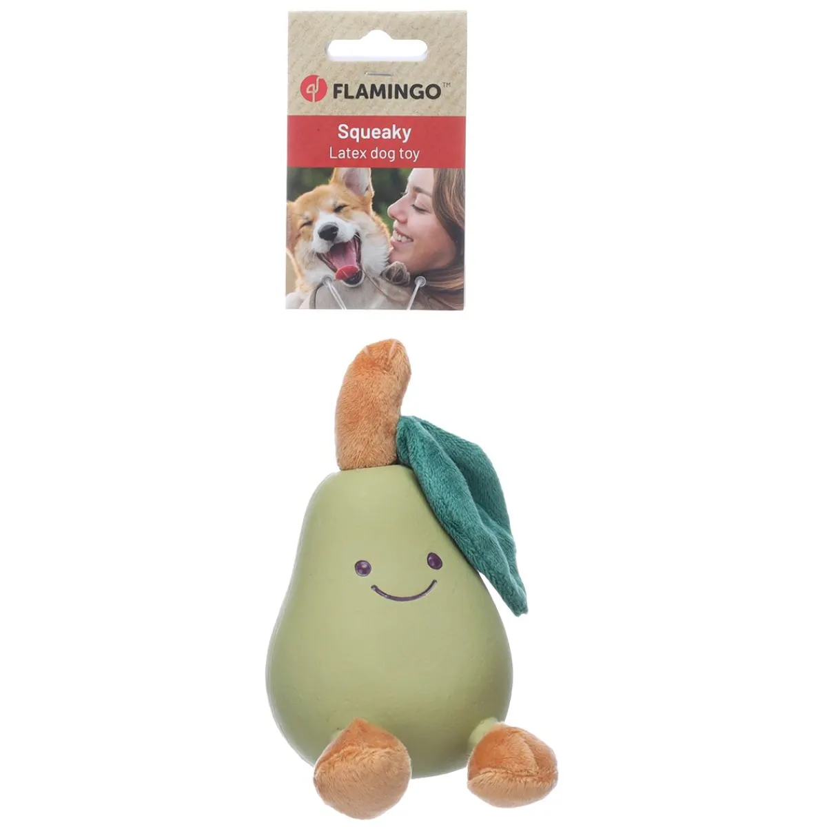 Flamingo Koiran Vinkulelut*Päärynä -koiran lelu