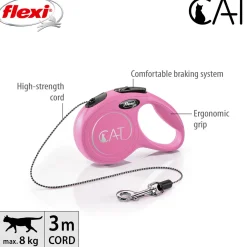 Flexi Kissan Valjaat|Ulkoilu*Classic Cat Cord XS 3m/8kg