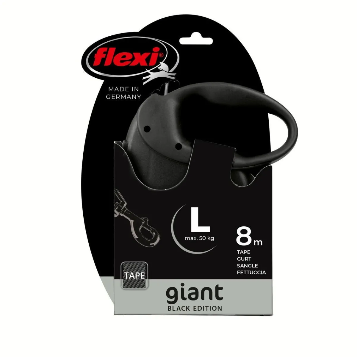 Flexi Koiran Hihnat Ja Flexit*Giant L Black Edition 8m