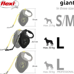 Flexi Koiran Hihnat Ja Flexit*Giant L Black Edition 8m