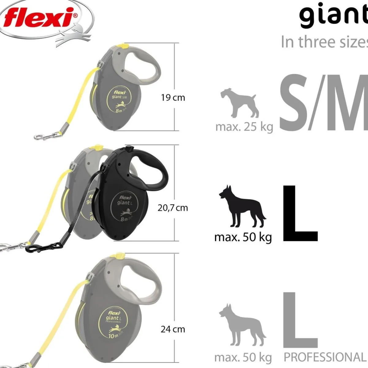 Flexi Koiran Hihnat Ja Flexit*Giant L Black Edition 8m