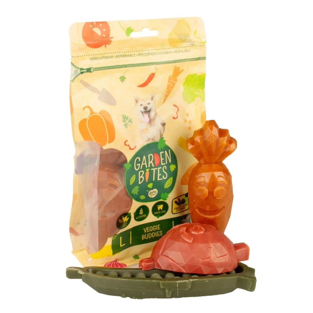Garden Bites Hammasherkut*Veggie Buddies, L 3 kpl