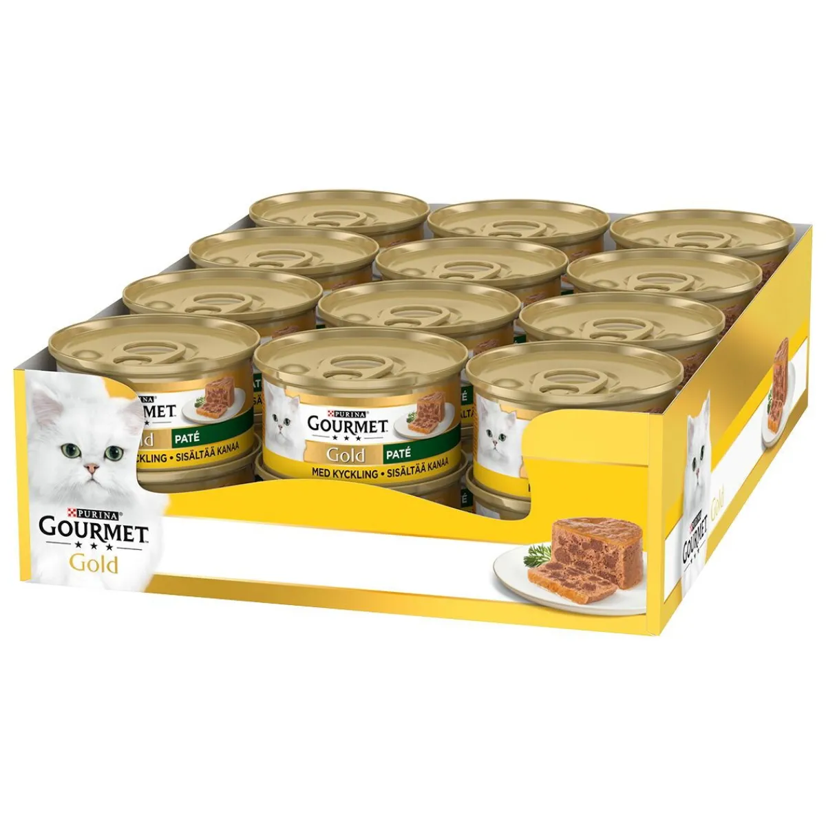 Gourmet Kissan Märkäruoka|Tarjoukset Kissoille*Gold Kana Patee 24x 85g