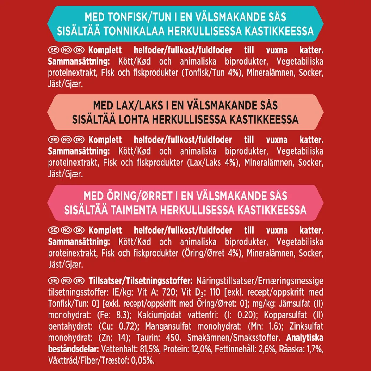 Gourmet Kissan Märkäruoka|Uutuudet Kissoille*Mon Petit Kalalajitelma 6 x 50 g