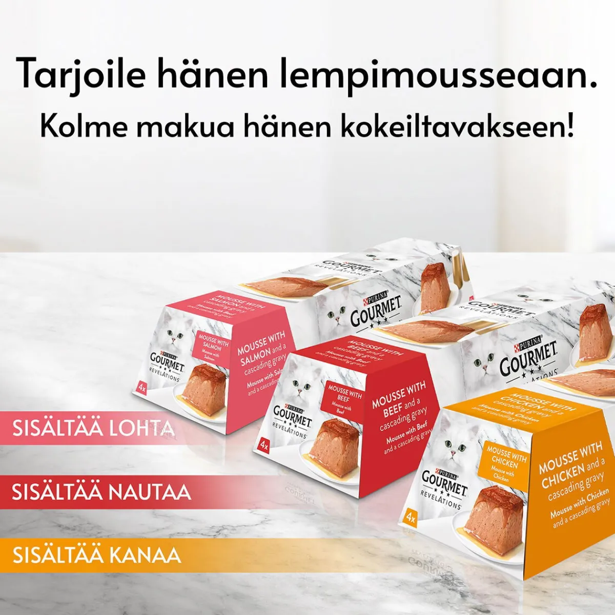 Gourmet Kissan Märkäruoka|Tarjoukset Kissoille*Revelations Beef 2x57 g
