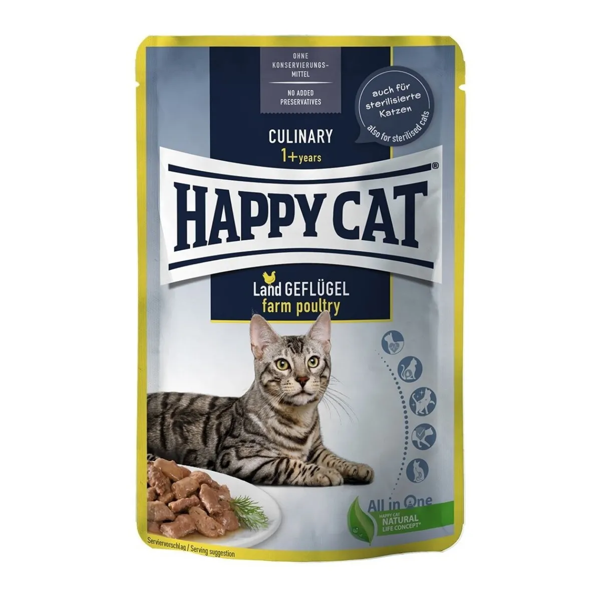 Happy Cat Kissan Märkäruoka*Culinary Farm Poultry 85g
