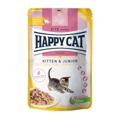 Happy Cat Kissanpennun Ruoka|Kissanpennun Ruoka*Kitten & Jr Farm Poultry 85 g