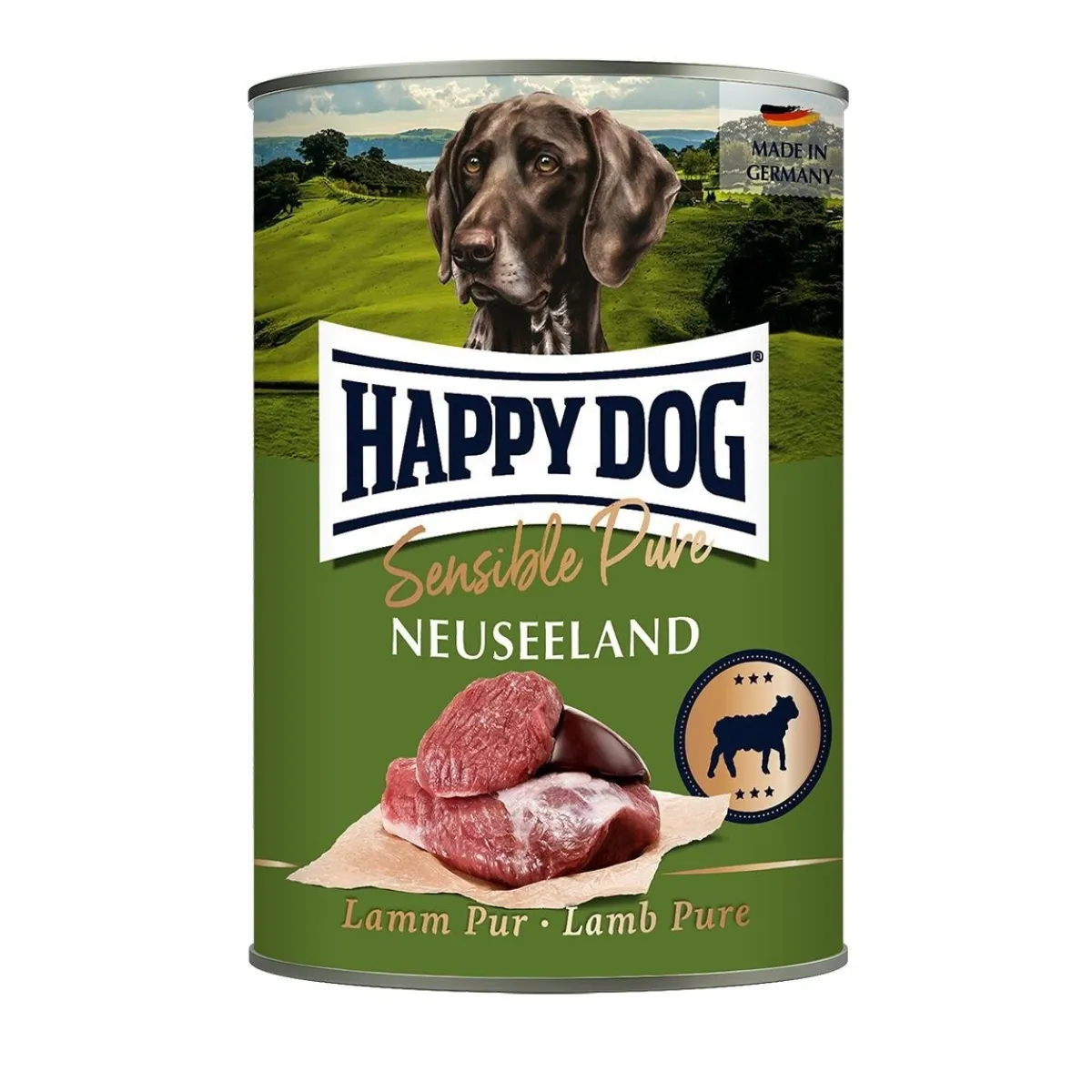 Happy Dog Koiran Märkäruoka Ja Makkarat*Neuseeland, lammas 400 g