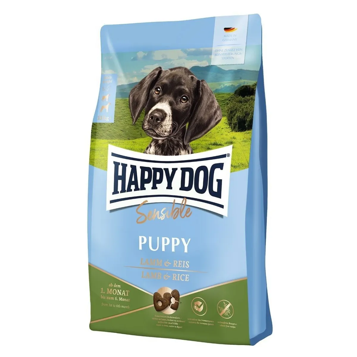 Happy Dog Koiranruoat Erityistapeisiin|Koiran Kuivaruoka*Sensible Puppy Lamb & Rice 10kg