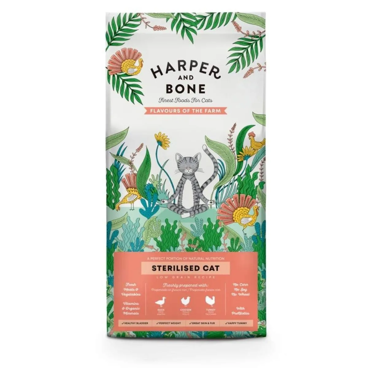 Harper and Bone Tarjoukset Kissoille|Kissan Kuivaruoka*Harper & Bone Cat Sterilised Flavours Farm