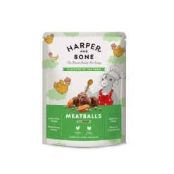 Harper and Bone Tarjoukset Koirille|Koiran Märkäruoka Ja Makkarat*Harper & Bone Dog Adult Meatballs Flavours of the Farm 300 g