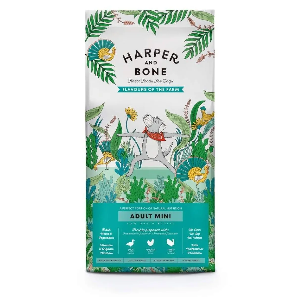Harper and Bone Koiran Kuivaruoka|Tarjoukset Koirille*Harper & Bone Dog Adult Mini Flavours Farm