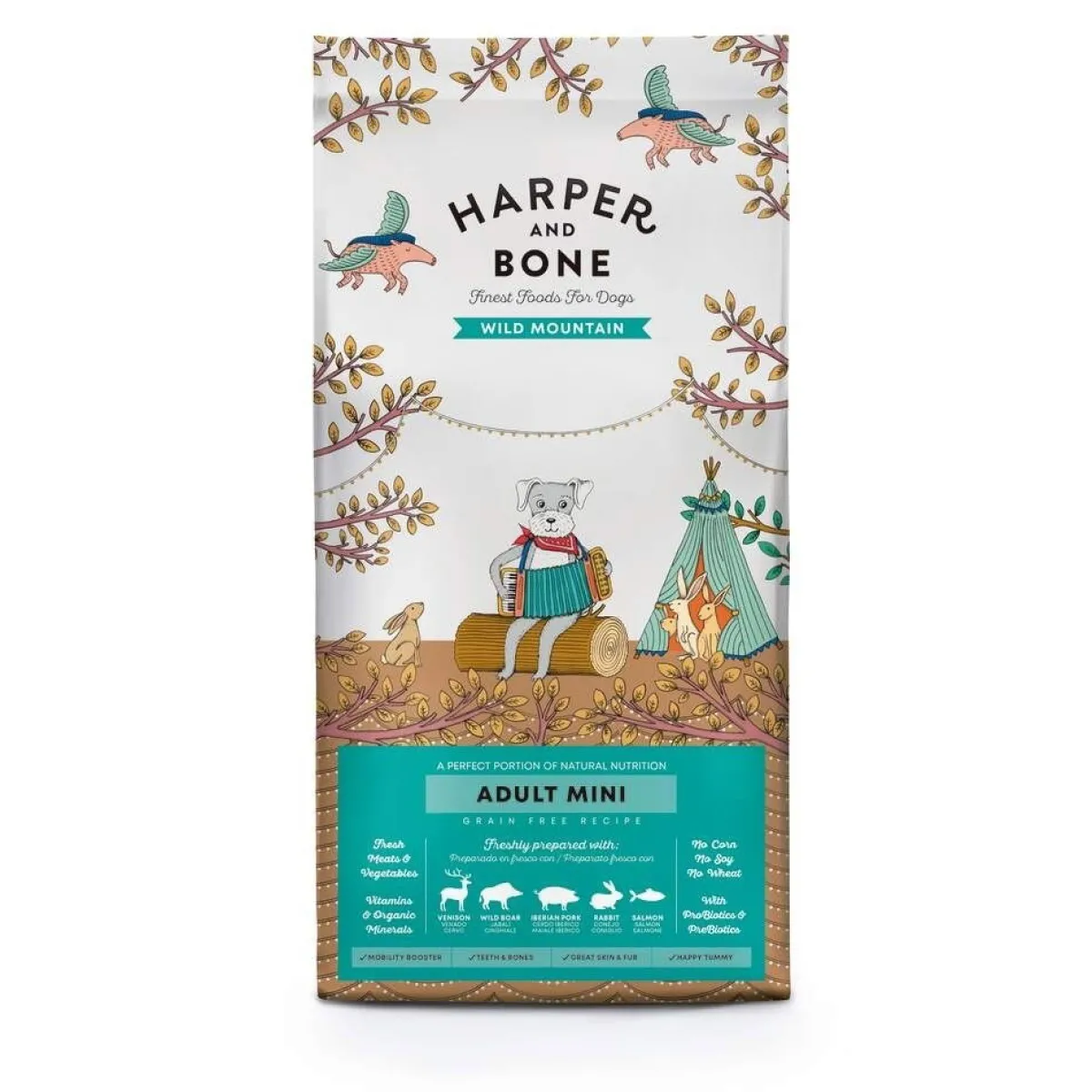 Harper and Bone Tarjoukset Koirille|Koiran Kuivaruoka*Harper & Bone Dog Adult Mini Wild Mountain