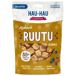 Hau Hau Champion Pikkuherkut Ja Treeninamit*Hau-Hau Champion Mehevä Ruutu Kanaa 140g