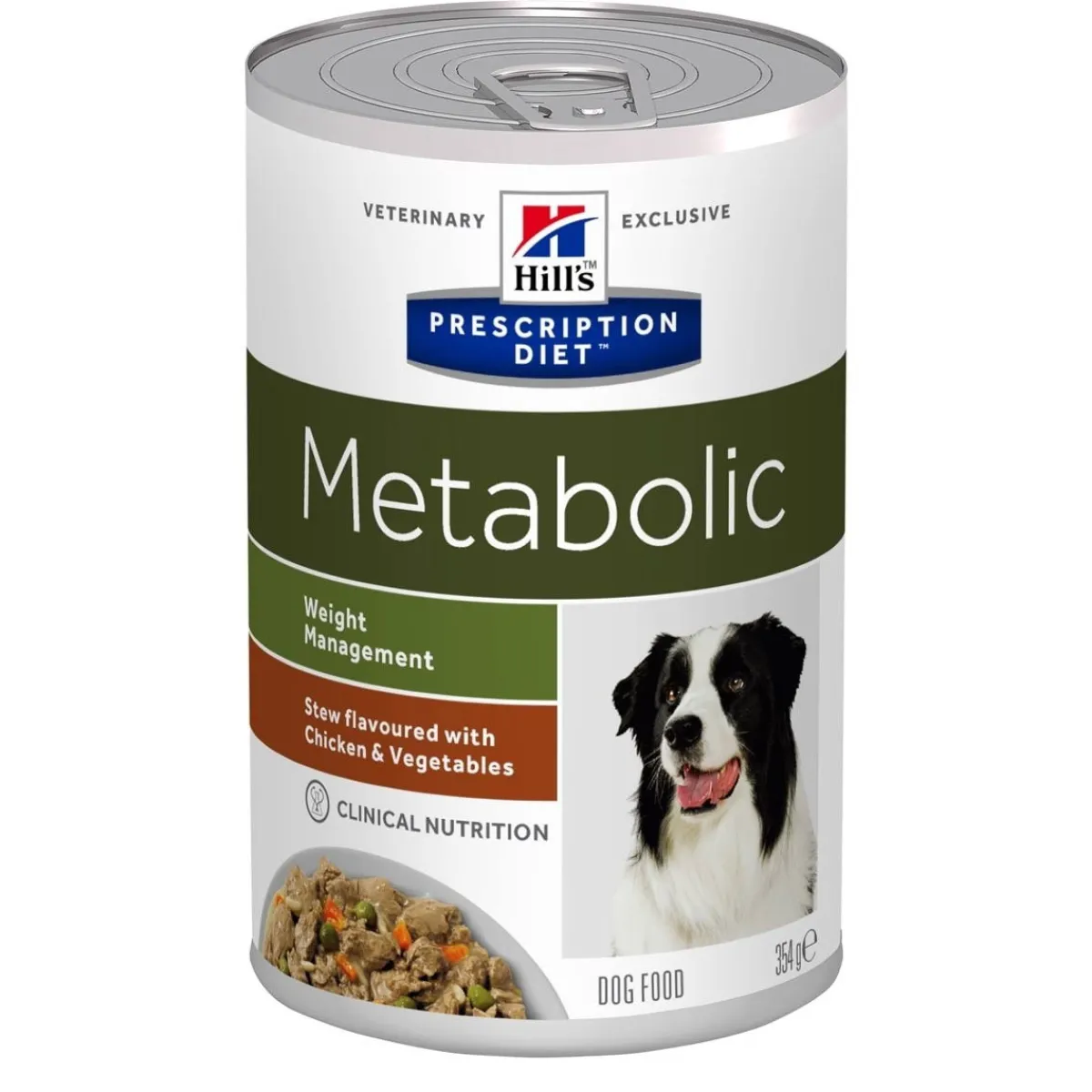 Hill's Prescription Diet Koiran Eläinlääkäriruoka|Koiran Ylipaino*Hill's Canine Metabolic muhennos 354 g