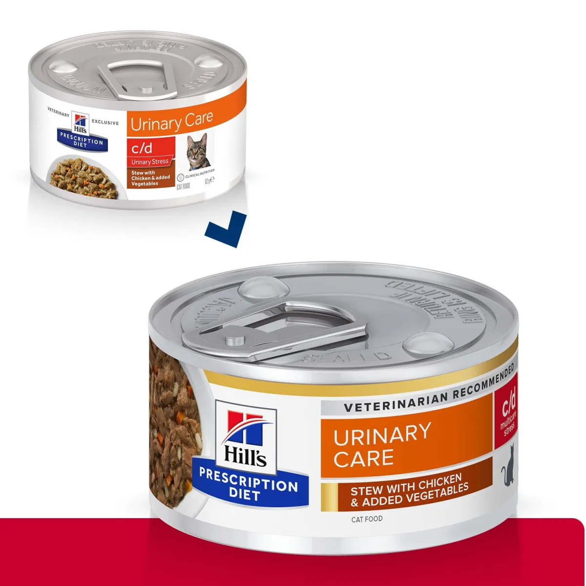 Hill's Prescription Diet Kissan Virtsatievaivat|Kissan Erikoisruoka*Hill's Diet Cat c/d Urinary Stress Stew Chicken&Vegetables 82g