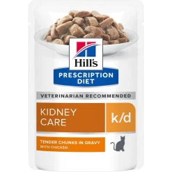 Hill's Prescription Diet Kissan Erikoisruoka|Kissan Munuaisten Vajaatoiminta*Hill's Feline k/d Chicken wet 12 x 85 g