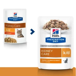 Hill's Prescription Diet Kissan Erikoisruoka|Kissan Munuaisten Vajaatoiminta*Hill's Feline k/d Chicken wet 12 x 85 g