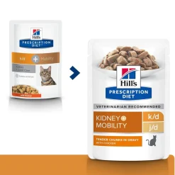 Hill's Prescription Diet Kissan Nivelrikko|Kissanruoka Nivelvaivoihin*Hill´s Feline k/d + Mobility wet 12 x 85 g