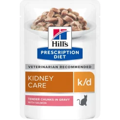 Hill's Prescription Diet Kissan Erikoisruoka|Kissan Munuaisten Vajaatoiminta*Hill's Feline k/d Salmon wet 12 x 85 g