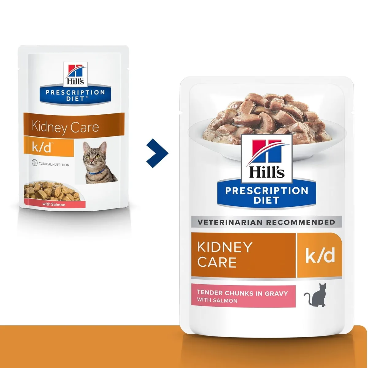 Hill's Prescription Diet Kissan Erikoisruoka|Kissan Munuaisten Vajaatoiminta*Hill's Feline k/d Salmon wet 12 x 85 g