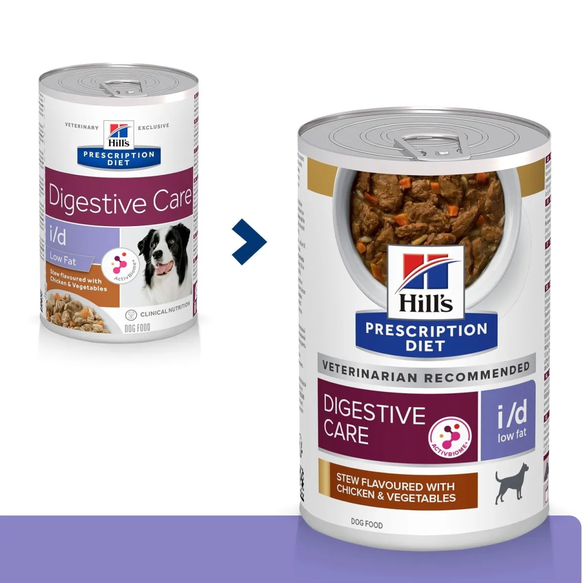Hill's Prescription Diet Koiran Eläinlääkäriruoka|Koiran Suolistosairaudet*Hill's i/d Low Fat Stew for Dogs Chicken&Vegetables 354 g