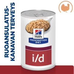 Hill's Prescription Diet Koiran Eläinlääkäriruoka|Koiran Suolistosairaudet*Canine i/d Digestive Care 360 g