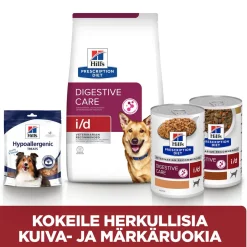 Hill's Prescription Diet Koiran Eläinlääkäriruoka|Koiran Suolistosairaudet*Canine i/d Digestive Care 360 g