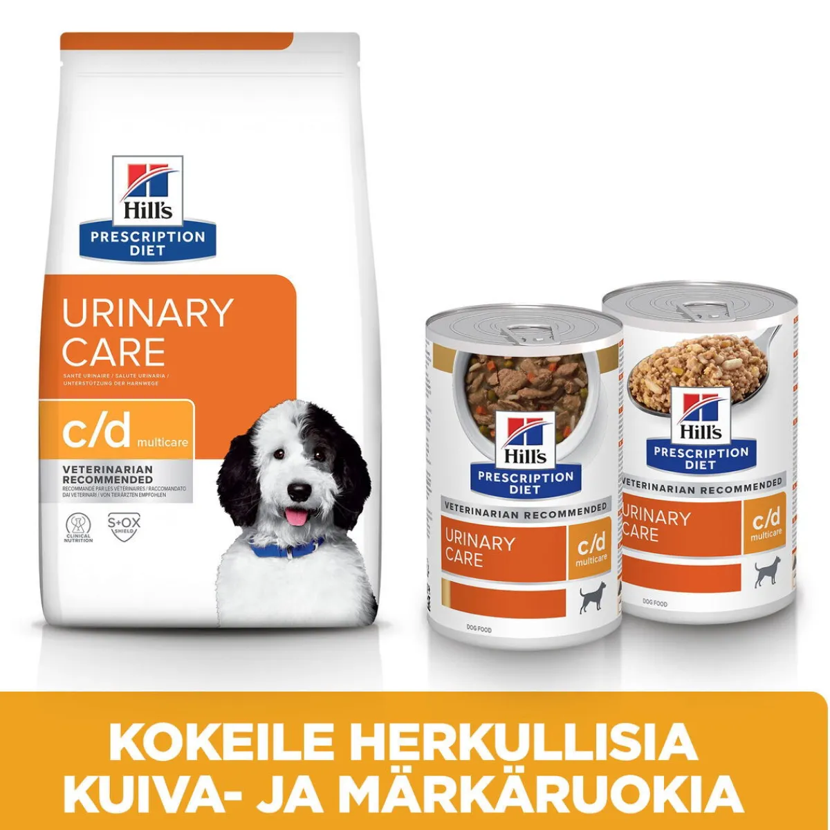 Hill's Prescription Diet Koiran Virtsatievaivat|Koiran Eläinlääkäriruoka*Canine c/d Multicare Chicken 370 g