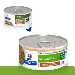 Hill's Prescription Diet Koiran Eläinlääkäriruoka|Koiran Ylipaino*Canine Metabolic Chicken & Vegetables 156 g
