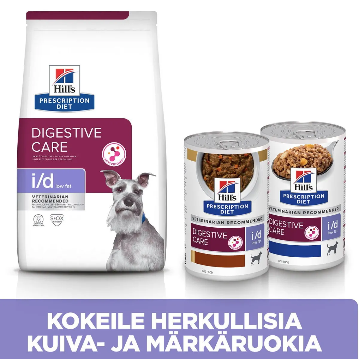 Hill's Prescription Diet Koiran Eläinlääkäriruoka|Koiran Suolistosairaudet*Canine i/d Low fat Stew Chicken & Vegetables 156 g