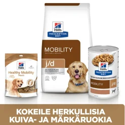 Hill's Prescription Diet Koiran Nivelvaivat|Koiran Eläinlääkäriruoka*Canine j/d Mobility 370 g