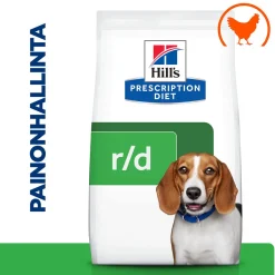Hill's Prescription Diet Koiran Eläinlääkäriruoka|Koiran Ylipaino*Canine r/d Weight Loss 350 g
